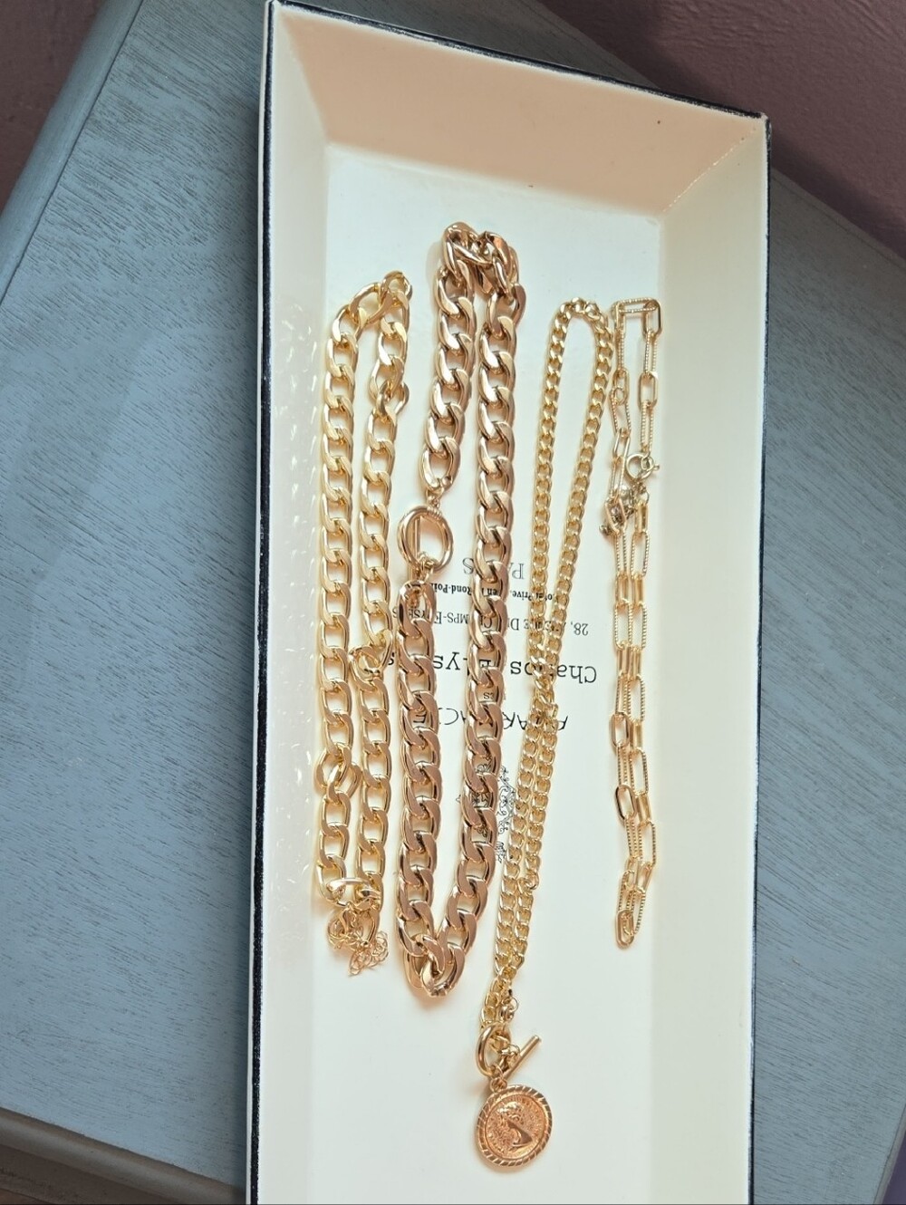 Gold Chain Necklace Set - Women Jewelry